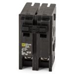 Square D QO215 Mini CB QO 15 A 2P 120/240 V 10 kA Plug in