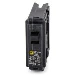 Square D HOM120 Mini circuit breaker Homeline 20A 1 pole 120/240 VAC 10 kA AIR standard type plug in mount