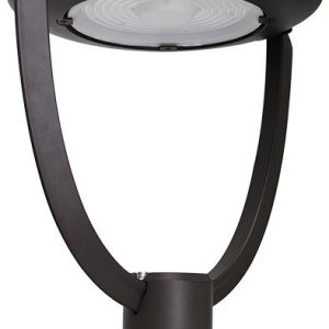 DABMAR GM572-LED75 Post Top Fixture LED 75W 120-277V Adjustable Color Temperature Black 5000K