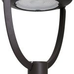 DABMAR GM571-LED150 Post Top Fixture LED 150W 120-277V Adjustable Color Temperature Black 5000K