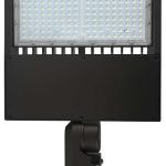 DABMAR DF-LED7756-T5 80W LED 120-277V Shoebox LED Post Top Fixture Black Type 5 4000K
