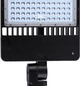 DABMAR DF-LED7760 150W LED 120-277V Large Flood & Post Mount Fixture Black Type 5 5000K