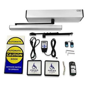Olide DSW120 ADA Silver Automatic Wireless Handicapped Swing Door Opener Switch