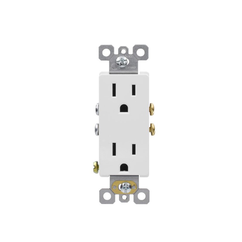 AIDA 15A Tamper Resistant Commercial Grade Decorative Receptacle
