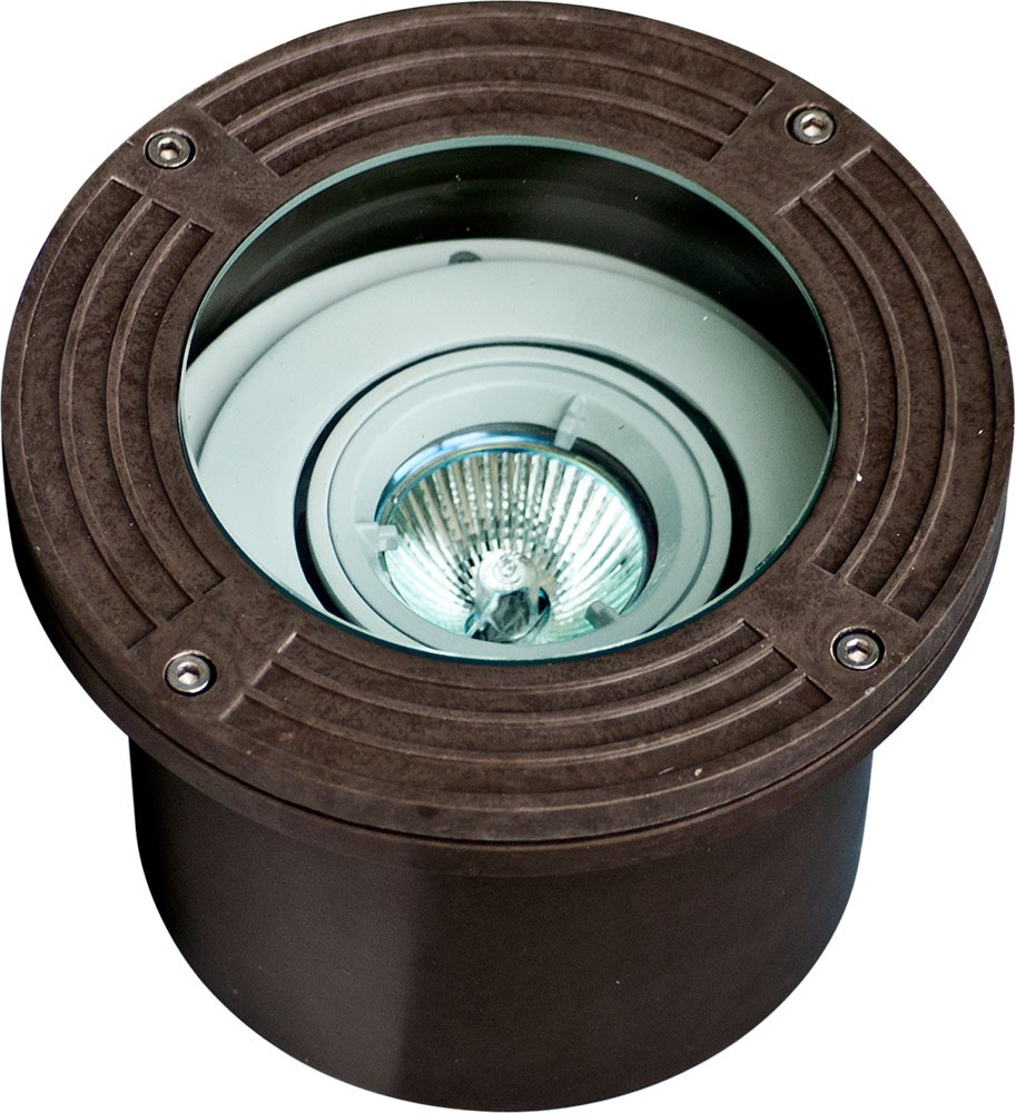 Dabmar Lighting FG316-LED4 4 Watts 12V Adjustable In-Ground Well Light Fixture PAR36 LED Bronze 6400K