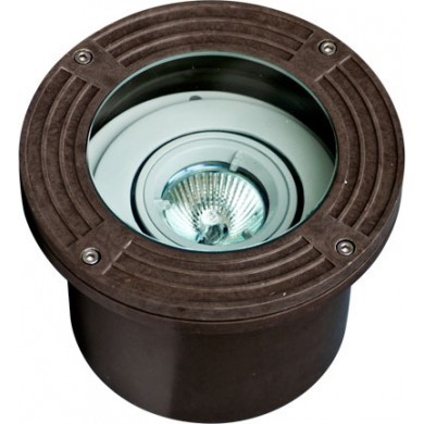 Dabmar Lighting FG316-MR-LED3 3 Watts 12V Adjustable In-Ground Well Light Fixture MR16 LED Bronze 6400K