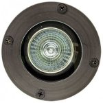 Dabmar Lighting LV25-LED3 In-Ground Well Light Fixture 3 Watts LED MR16 12 Volts Weathered Brass 6500K