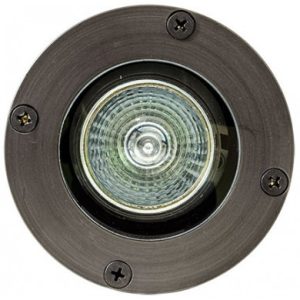 Dabmar Lighting LV25-LED3 In-Ground Well Light Fixture 3 Watts LED MR16 12 Volts Weathered Brass 6500K