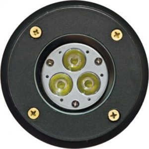 Dabmar Lighting LV301-LED3-SLV In-Ground Well Light Fixture 3 Watts LED MR16 12 Volts 6500K