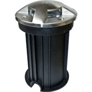 Dabmar Lighting LV322-LED3-SS316 In-Ground Drive Over Well Light Fixture 3 Watts LED MR16 12 Volts 6500K