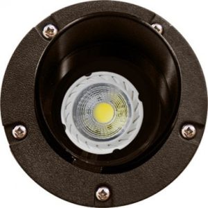 Dabmar Lighting LV347-LED3 Adjustable In-Ground Well Light Fixture w/Hood 3 Watts LED MR16 12 Volts 6500K