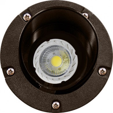 Dabmar Lighting LV347-LED3 Adjustable In-Ground Well Light Fixture w/Hood 3 Watts LED MR16 12 Volts 6500K