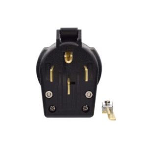 AIDA 030756 30/50A 125/250V Black 4-Prong Power Plug