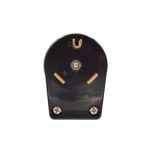 AIDA 030766 30A 125V Black Travel Trailer Power Plug