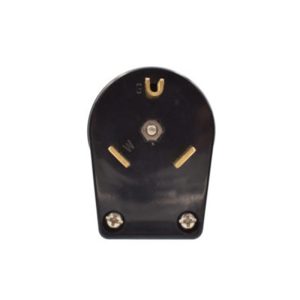 AIDA 030766 30A 125V Black Travel Trailer Power Plug