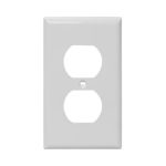 AIDA 1 Gang Plastic Duplex Receptacle Wall Plate