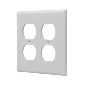AIDA 2 Gang Plastic Duplex Receptacle Wall Plate
