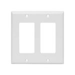 AIDA 2 Gang Plastic Decorator Switch Wall Plate