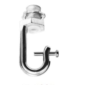 WestGate HB-HOOK High Bay 2-1/2" Heavy-duty Zinc Alloy Hook w/ 1/2" Steel Locknut, Set Screw, Cable Bushing