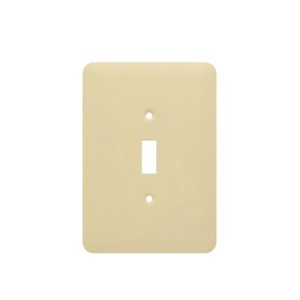 AIDA 053122 1 Gang MID Wrinkle Metal Toggle Switch Wall Plate