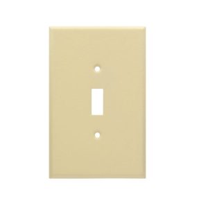 AIDA 053132 1 Gang Jumbo Wrinkle Metal Toggle Switch Wall Plate