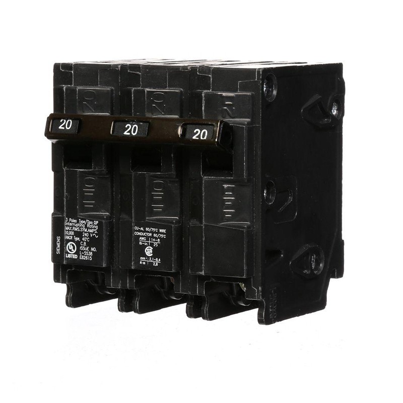 Siemens Q320 20 Amp 3-Pole Type QP Circuit Breaker