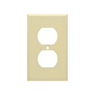 AIDA 053212 1 Gang Standard Wrinkle Metal Duplex Receptacle Wall Plate