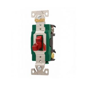Eaton Wiring 3032PL 30 Amp Toggle Switch, Industrial Grade, Red