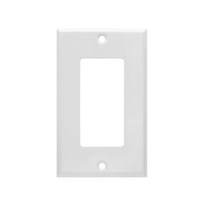 AIDA 053311 1 Gang Standard Smooth Metal Decorator Wall Plate