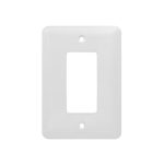 AIDA 053321 1 Gang Mid Size Smooth Metal Decorator Wall Plate