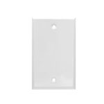 AIDA 053411 1 Gang Standard Smooth Metal Blank Wall Plate
