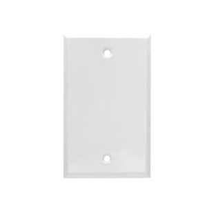 AIDA 053411 1 Gang Standard Smooth Metal Blank Wall Plate