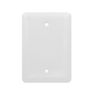 AIDA 053421 1 Gang Mid Size Smooth Metal Blank Wall Plate