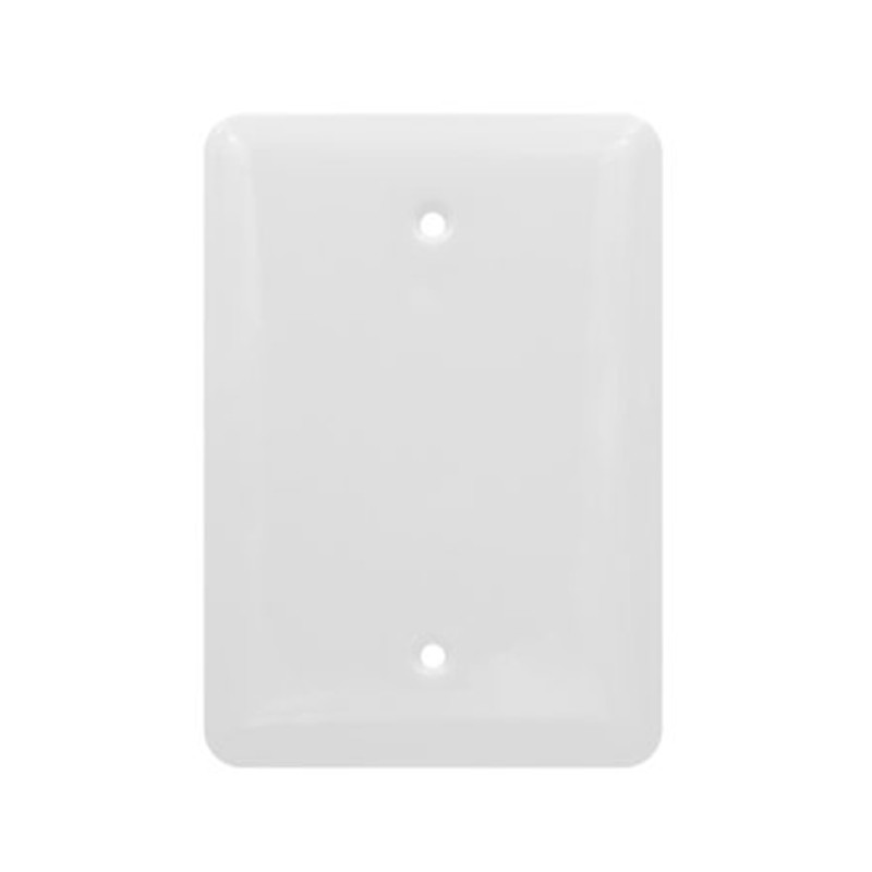 AIDA 053421 1 Gang Mid Size Smooth Metal Blank Wall Plate