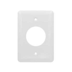 AIDA 053521 1 Gang Mid Size Smooth Metal Single Receptacle Wall Plate