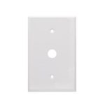 AIDA 053541 1 Gang Jumbo Smooth Metal Phone Wall Plate