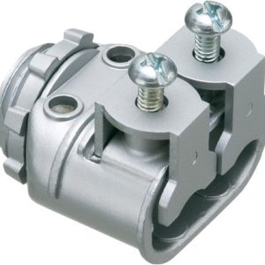 Arlington SG3838A Duplex Saddle Grip Connector with Insulated Throat