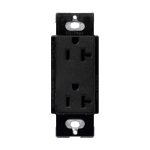 Lutron SCR-20-MN Satin Colors 20-Amp Receptacle, Midnight