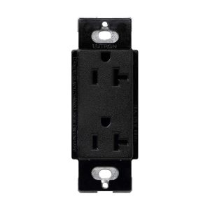Lutron SCR-20-MN Satin Colors 20-Amp Receptacle, Midnight