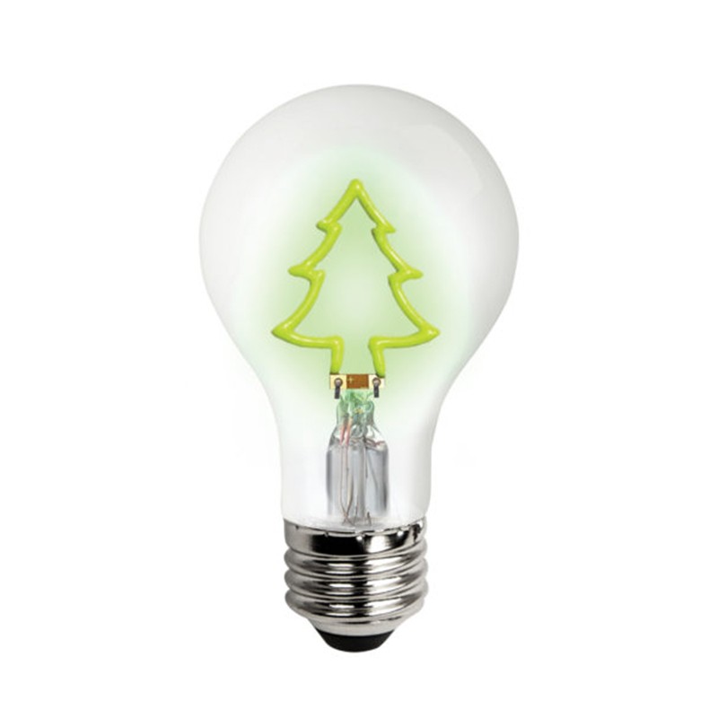 TCP FA19XMTREEBD 1.5W Green Christmas Tree Shape Filament Lamp
