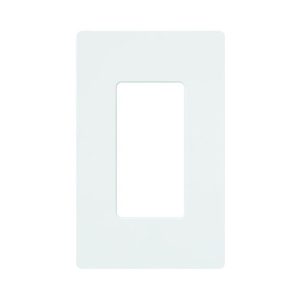 Lutron CW-1-WH Claro 1 Gang Decorator/Rocker White Wallplate