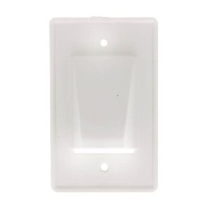 Arlington CE1 1-Gang Reversible Low-Voltage Cable Entrance Plate