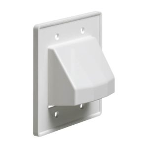 Arlington CE2 2-Gang Reversible Low-Voltage Cable Entrance Plate