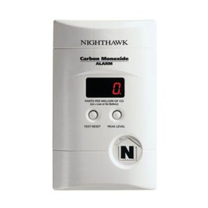 Kidde KN-COPP-3 Nighthawk AC Plug-in Operated Carbon Monoxide Alarm with Digital Display