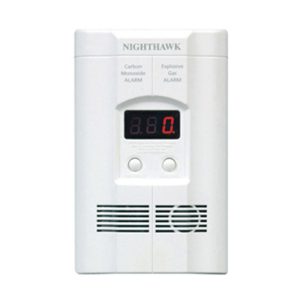 Kidde KN-COEG-3 Nighthawk AC Plug-in Operated Carbon Monoxide and Explosive Gas Alarm with Digital Display
