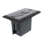 Arlington FLBRF101BR Non-Metallic Floor Box w/ Threaded Plugs
