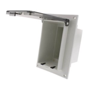 Arlington DBVR1C 1-Gang Clear Low Profile InBox for Flat Surface