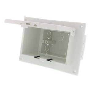 Arlington DBHR1W White Retrofit Weatherproof Low Profile InBox for Flat Surfaces