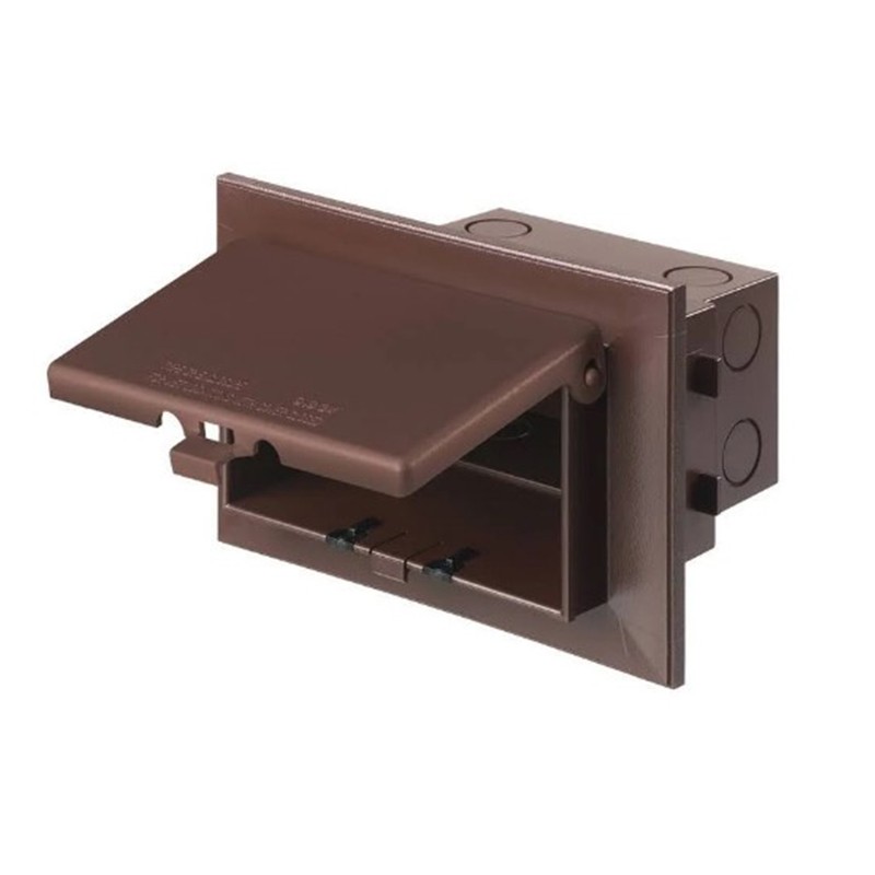 Arlington DHB1BR Low Profile Weatherproof InBox w/ Adapter Sleeve for New Brick Construction