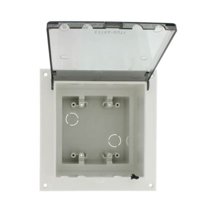 Arlington DBVR2C 2-Gang Vertical Low Profile InBox Retrofit, Clear